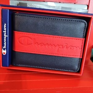 Champion Men's Blue and Red Wallet